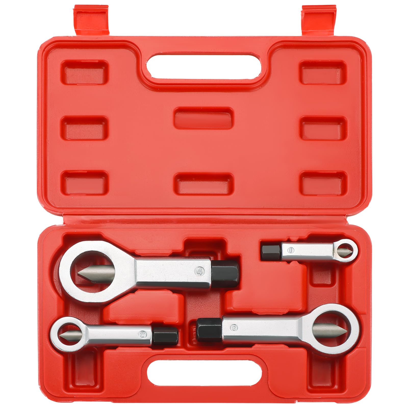 Acymner 4PCS Professional Nut Splitter Set | Heavy Duty Nut Splitter Breaker Cracker, Remove Broken Damaged and Corroded Nuts with Ease 9-12mm, 12-