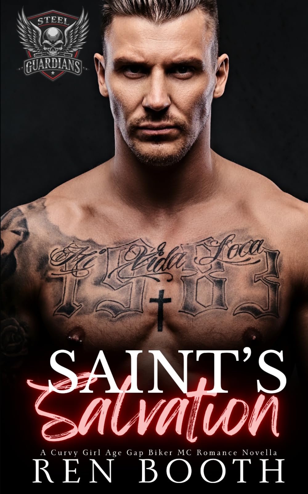 Saint's Salvation: A Curvy Girl Age Gap Biker MC Romance Novella (Steel Guardians MC)