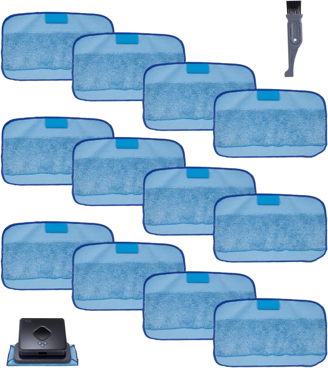 I clean 12Packs Pads for iRobot Braava 380 380t 320 Mint 4200 5200