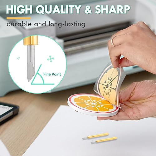 Miniatura 3 de HQMaster Kit de cuchilla y soporte de punta fina de alta calidad compatible con Explore 3Air 2AirOneMaker 3Maker cuchillas de repuesto para máquina