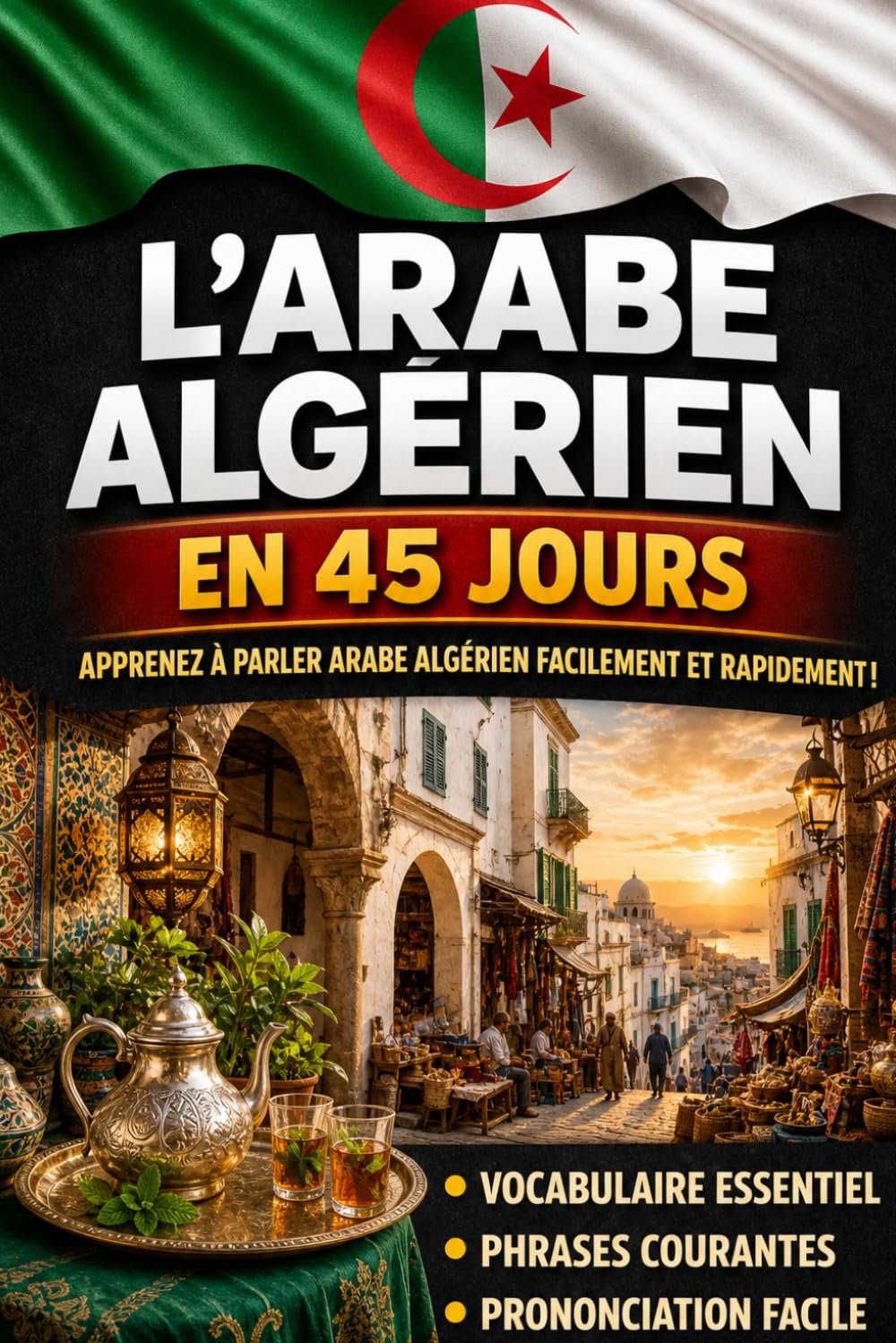 Apprendre l’Arabe Algérien en 45 Jours: La méthode intuitive et naturelle pour maîtriser rapidement l’Arabe Algérien (spécialement conçue pour les débutants)
