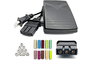 Brother Sewing Machine Cords - Genuine Replacement Power Cord and Foot Pedal Kit