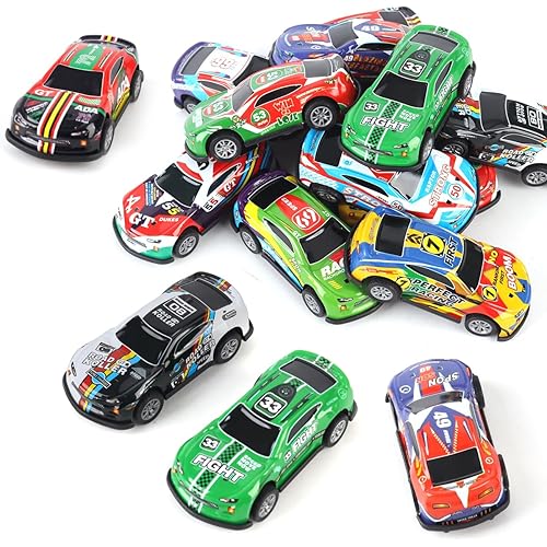 48 Pack Pull Back Cars for Kids, Mini Vehicles Toy Bulk Party Favor Race Cars Toys, Goodie Bag Stuffers, Pinata Fillers for Boys Girls Toddlers Colorful Cars Toy as Birthday Gifts for Children