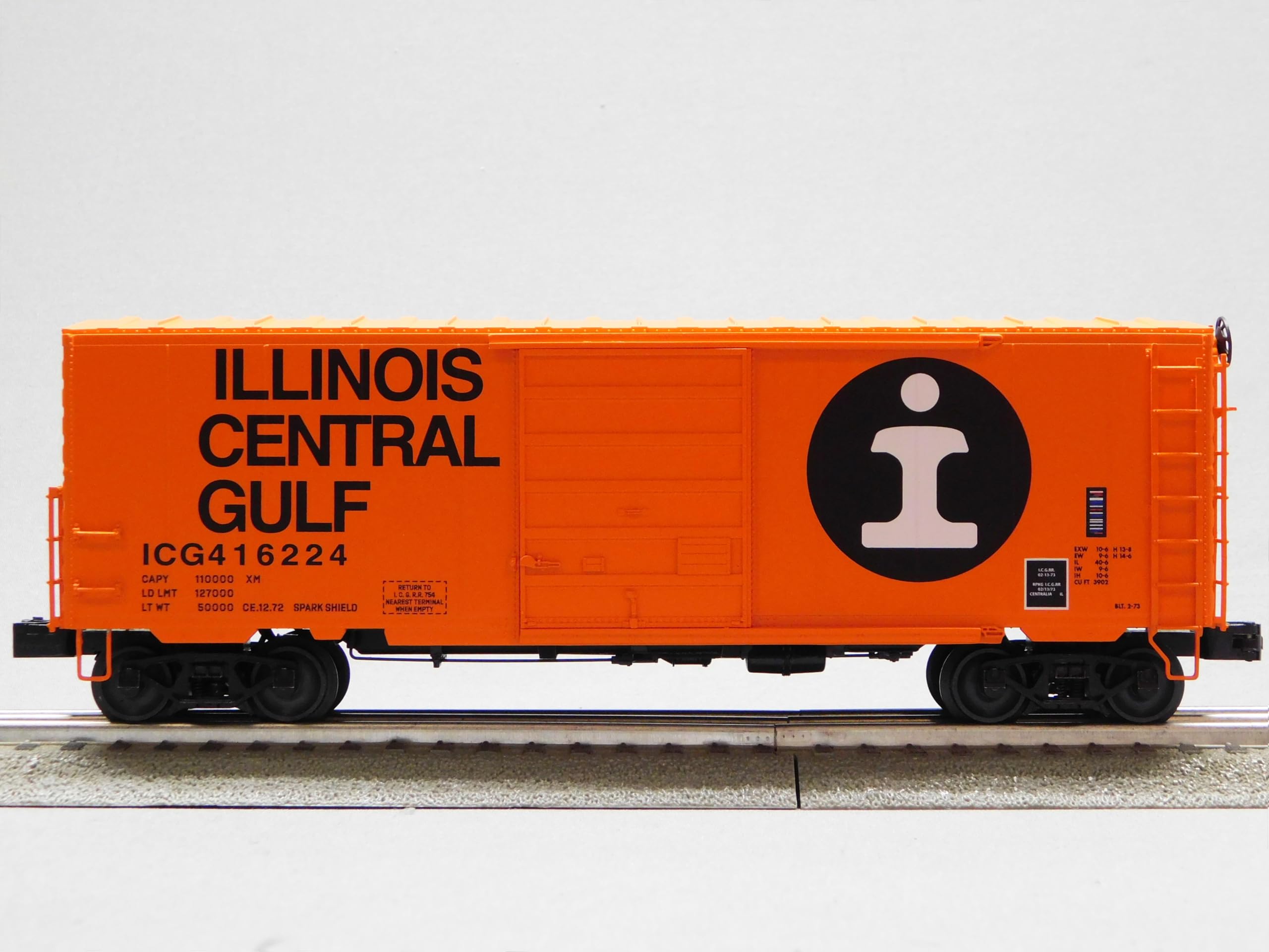 Lionel Illinois Central Gulf FREIGHTSOUNDS PS1 BOXCAR 416224 O Gauge 2426050
