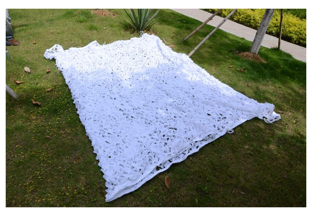 Filet de camouflage militaire blanc 8x8m wangk couverture déco - 8