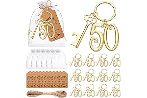 24Pcs 50th Key Bottle Openers Keychain Bulk