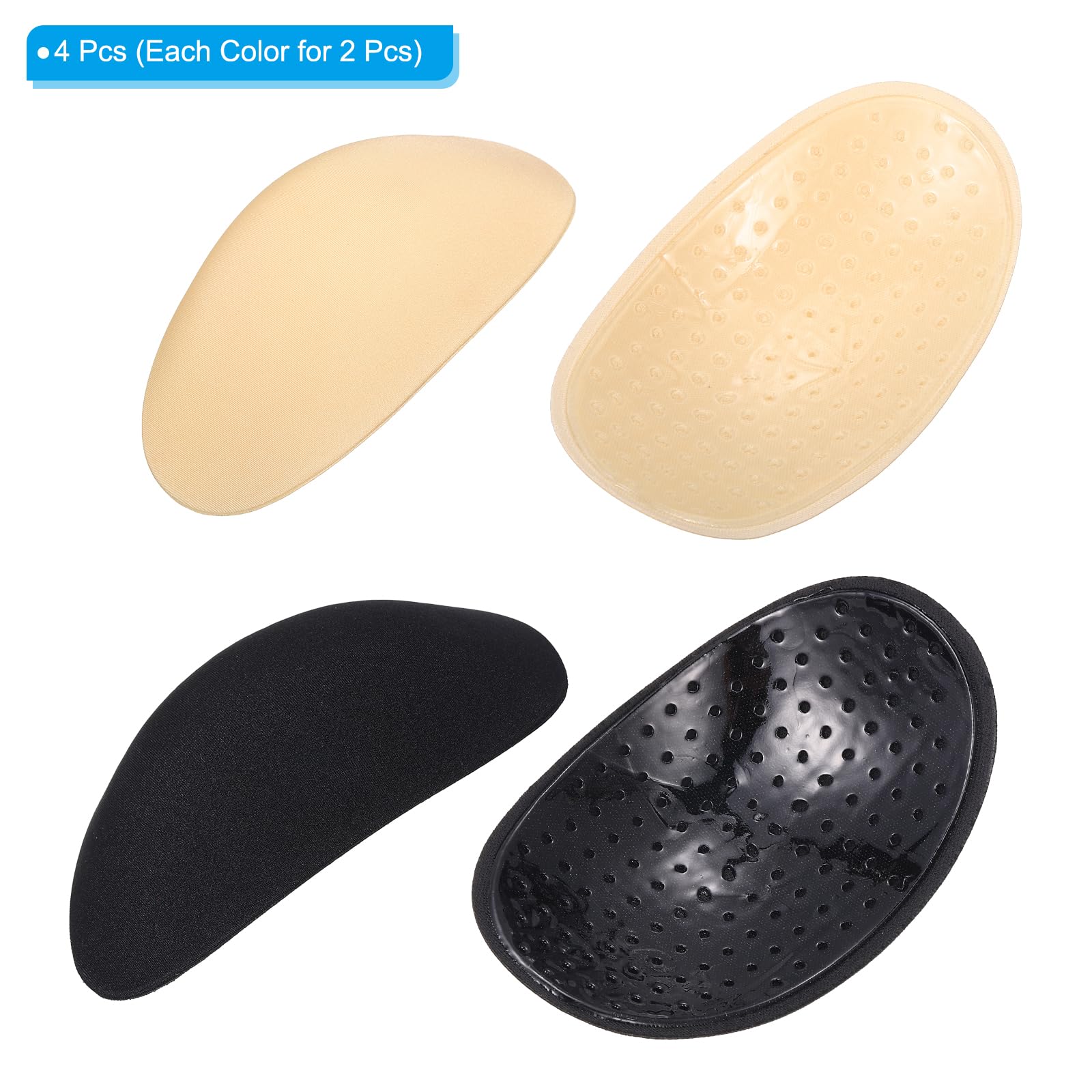 PATIKIL Silicone Shoulder Pads for Women 2 works Shoulder Pads for Women Clothing Costume Shoulder Pads Skin Reusable Anti-Slip Invisible Sponge - Image 3