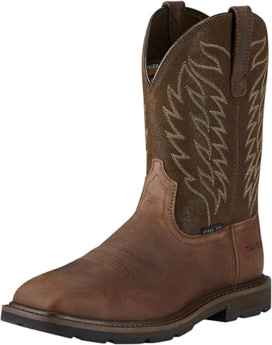 Ariat - Botas de trabajo de pionero para hombre, cuadradas, anchas, puntera de acero, para hombre
