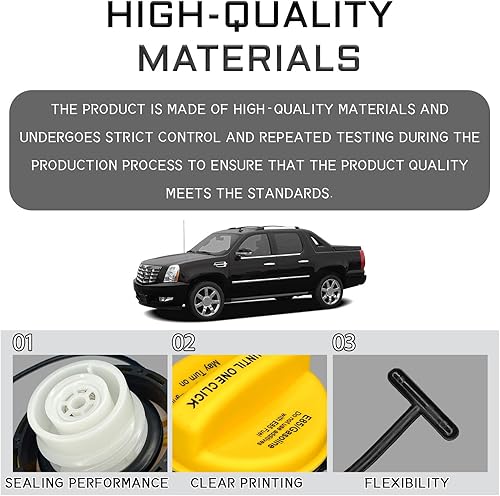 Miniatura 3 de Tapa de combustible de repuesto E85 para Chevy Silverado 1500 2500 3500 HD Avalanche Tahoe Escalade GMC Sierra 2012 2013 2014, tapa del tanque de