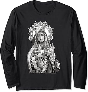 Mater Dolorosa Our Lady of Sorrows Virgin Mary Catholic Long Sleeve T-Shirt