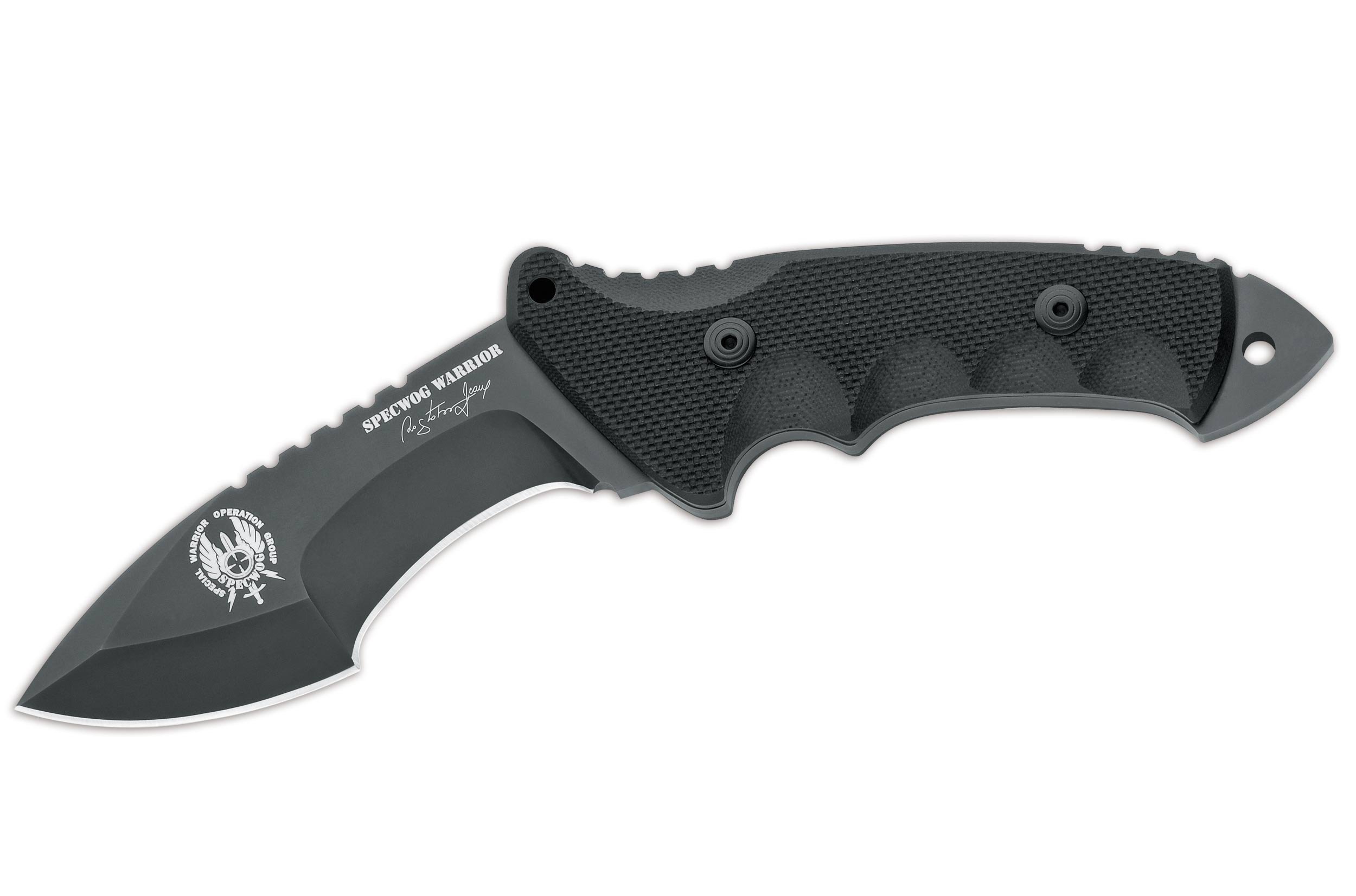 FKMD Specwog Warrior Combat Knife nóż podróżny, czarny, długość ostrza: 11,5 cm, 02FX0171113