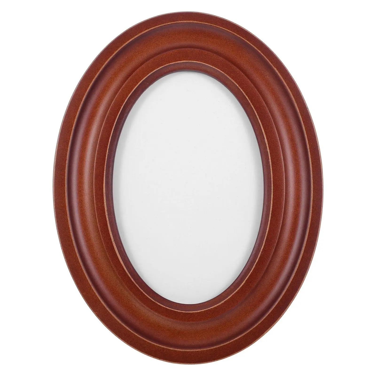 Metal Picture Frame, Oval Wooden Photo Frame Multicolor Multiple Sizes Home Decor