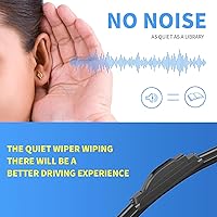 Vista 4 de Gavimnal® 15"+15" Limpiaparabrisas de silicona de repuesto para 2007 2008 2009 2010 2011 2012 2013 2014 2015 2016 2017 Jeep Wrangler/2018 Wrangler