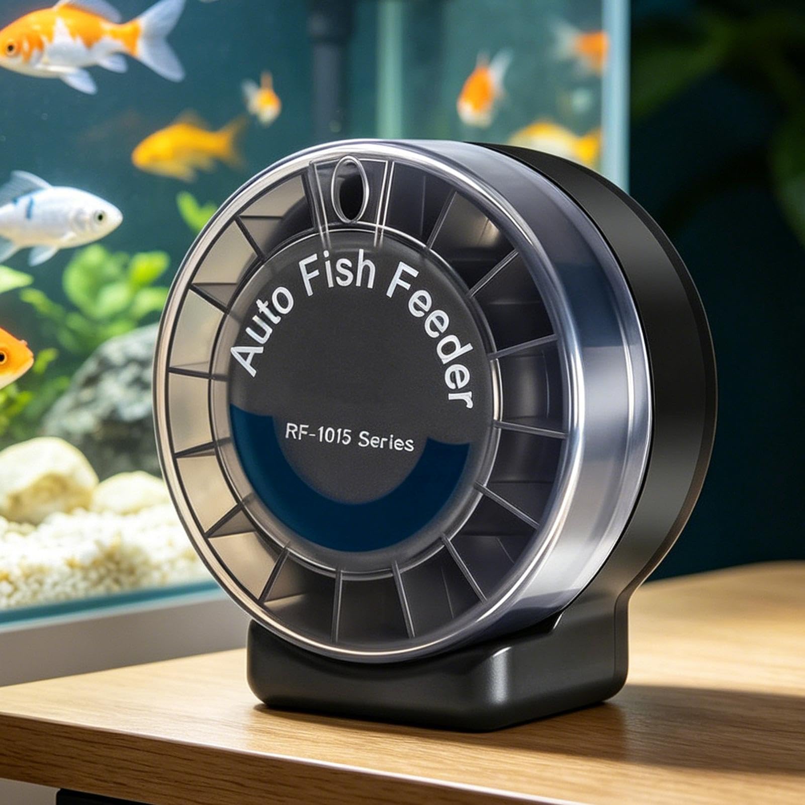 Mangiatoia automatica per acquari 105 ml ermetica protezione umidità contenitore sigillato controllo porzioni
