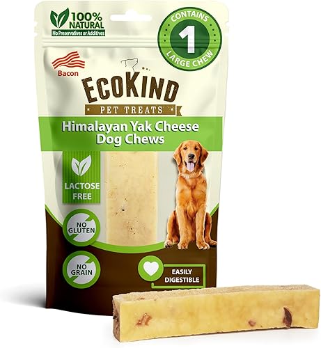 Miniatura 20 de EcoKind - Masticables para perros, queso de yak del Himalaya, golosinas naturales de primera calidad para perros, de larga duración, fácilmente