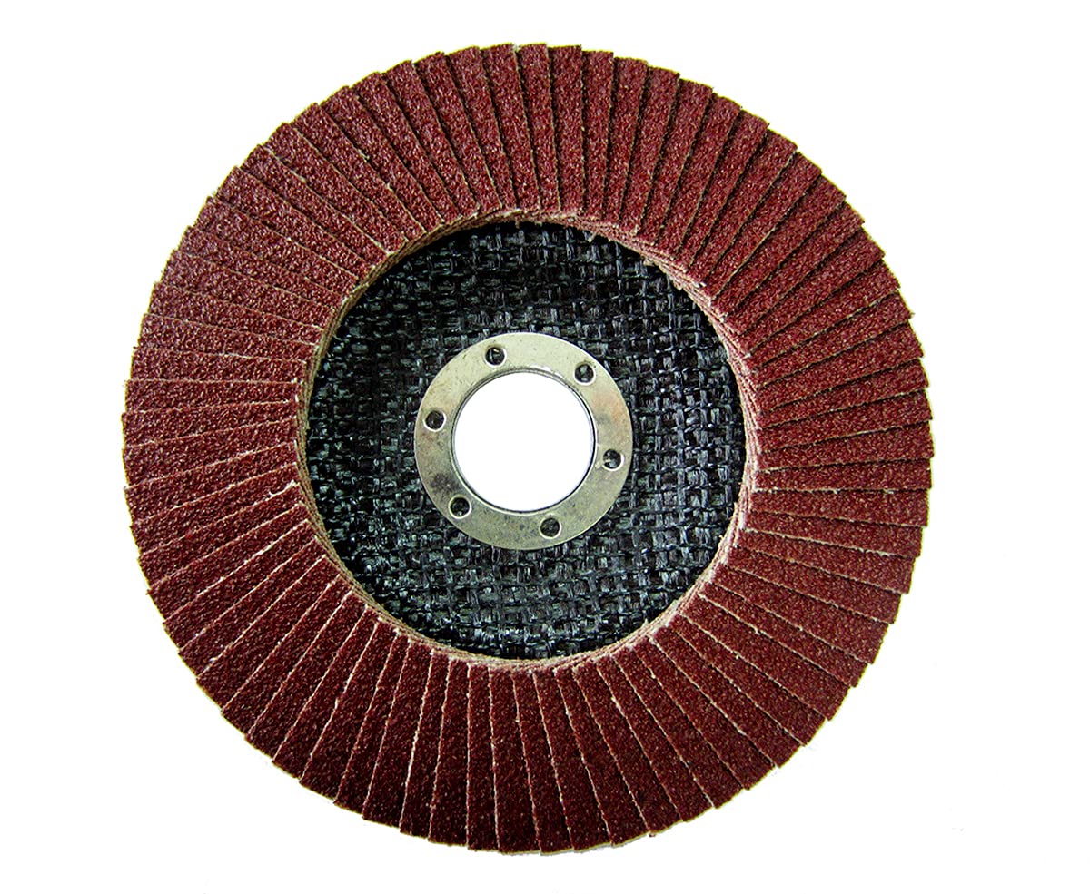 Lot de 50 disques à lamelles plats P60 - 125 mm - Marron