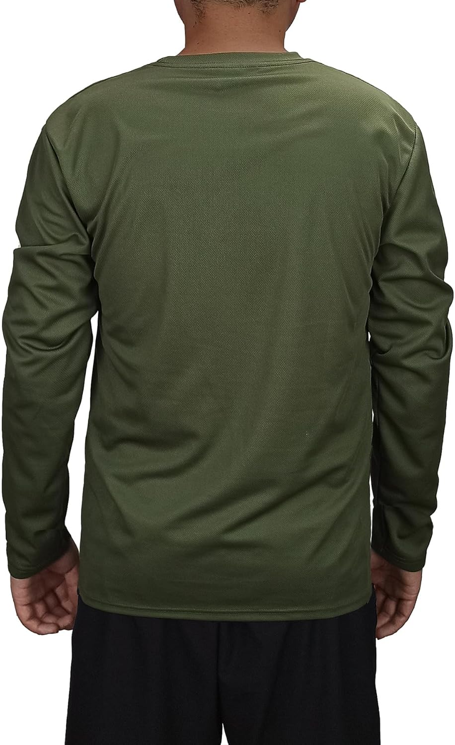 Mens Long Sleeve Quick Dry Workout Athletic T Shirt Running Moisture Wicking Classic Tee Shirts - Image 2