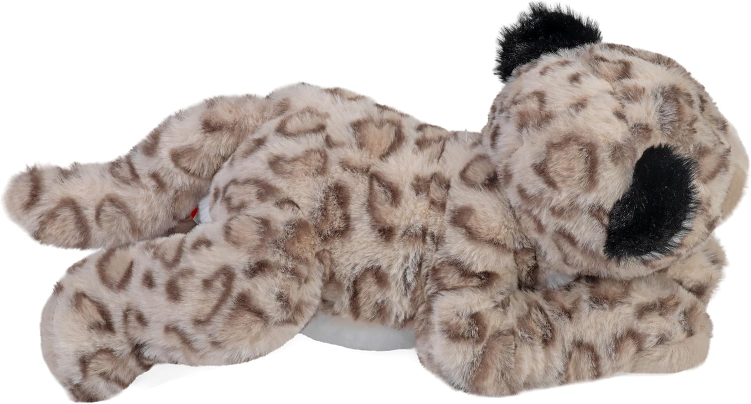 Wild Republic EcoKins Snow Leopard Stuffed Animal 12 inch, Eco Friendly Gifts for Kids, Plush Toy, Handcrafted Using 16 Recycled Plastic Water Bottles
