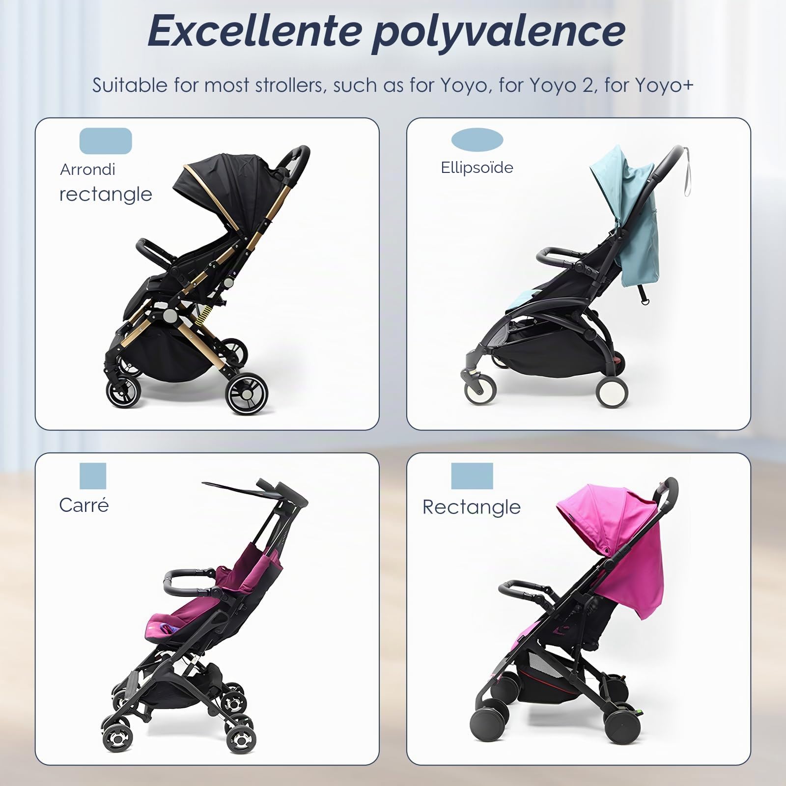 Barre pare-chocs pour poussette réglable en angle, poignée de poussette multifonctionnelle, poignée de barre pare-chocs amovible pour poussette de bébé