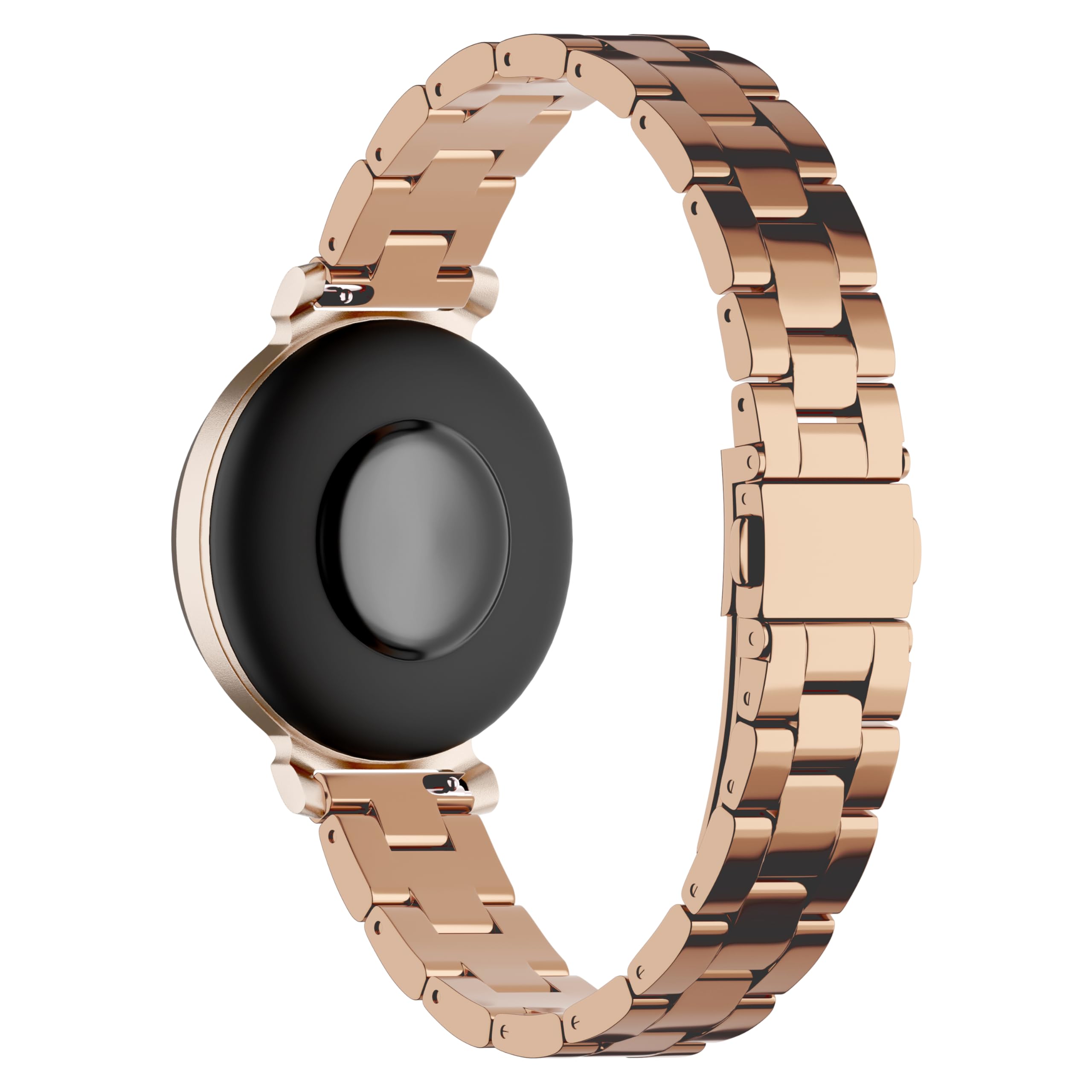 Bracelet de montre compatible avec Garmin Lily 2, 14 mm en métal classique en acier inoxydable pour femme, accessoire de rechange compatible avec Lily2