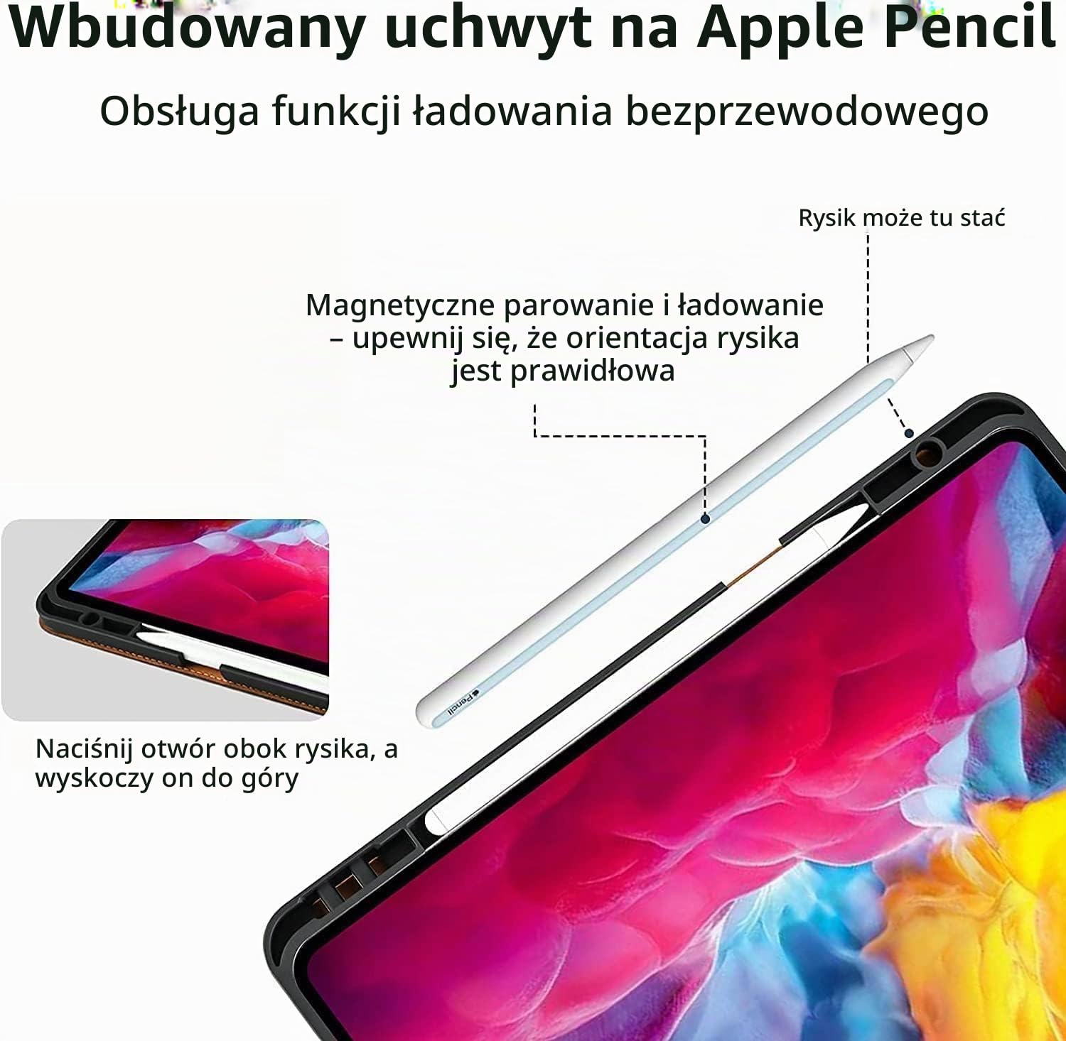 Gexmil Etui dla iPad Pro 11 Cala,4./3./2./1. Generacji 2022/2021/2020/2018 Cover,Real Leather z Pencil Uchwyt,Automatyczne Usypianie/Czuwanie,Regulowany Stojak,Antypoślizgowy,Model Motyla