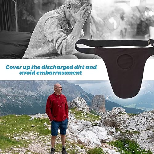 Miniatura 5 de Cinturón para bolsa de ostomía para hombres y mujeres Cinturón de ostomía con correa ajustable, discreto soporte para bolsa de colostomía