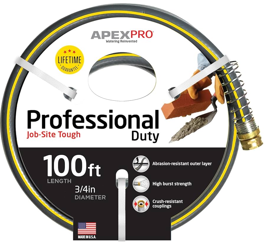 Amazon.com : Apex 988VR-100 Garden Hose, 3/4-Inch by 100