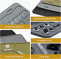 Vista 5 de ONETIGRIS Gun Cleaning Mat Rifle Pistol Gun Mat with Magnetic Dots, Non-Slip Oil Resistant