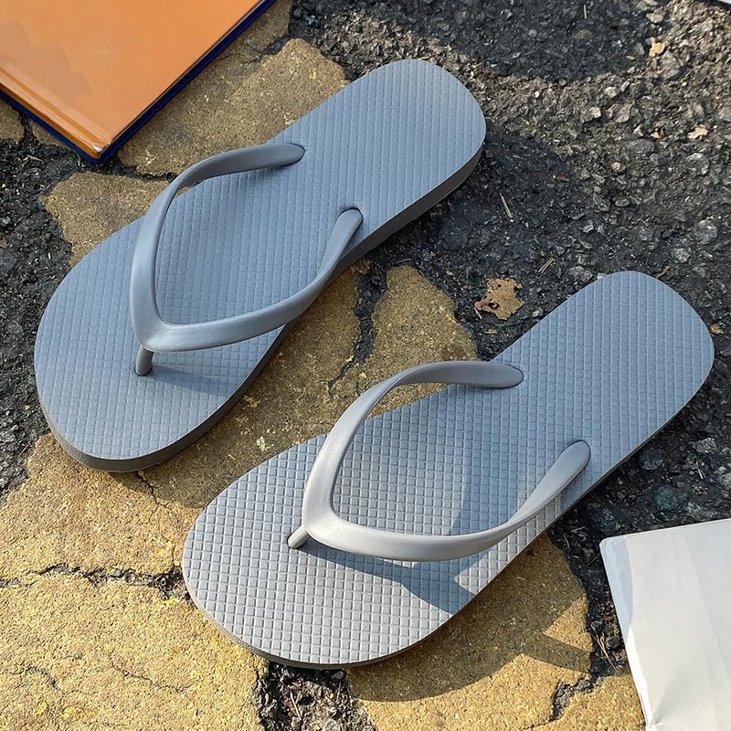 Schlanke Flip-Flops für Damen, Strand, Gummi, Duschschuhe, Basic, Zehensandalen