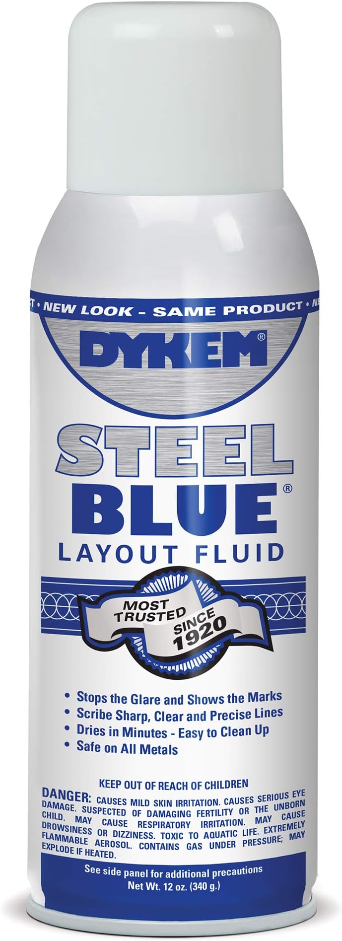 Dykem Layout Fluid,Blue,16 oz,Aerosol Can