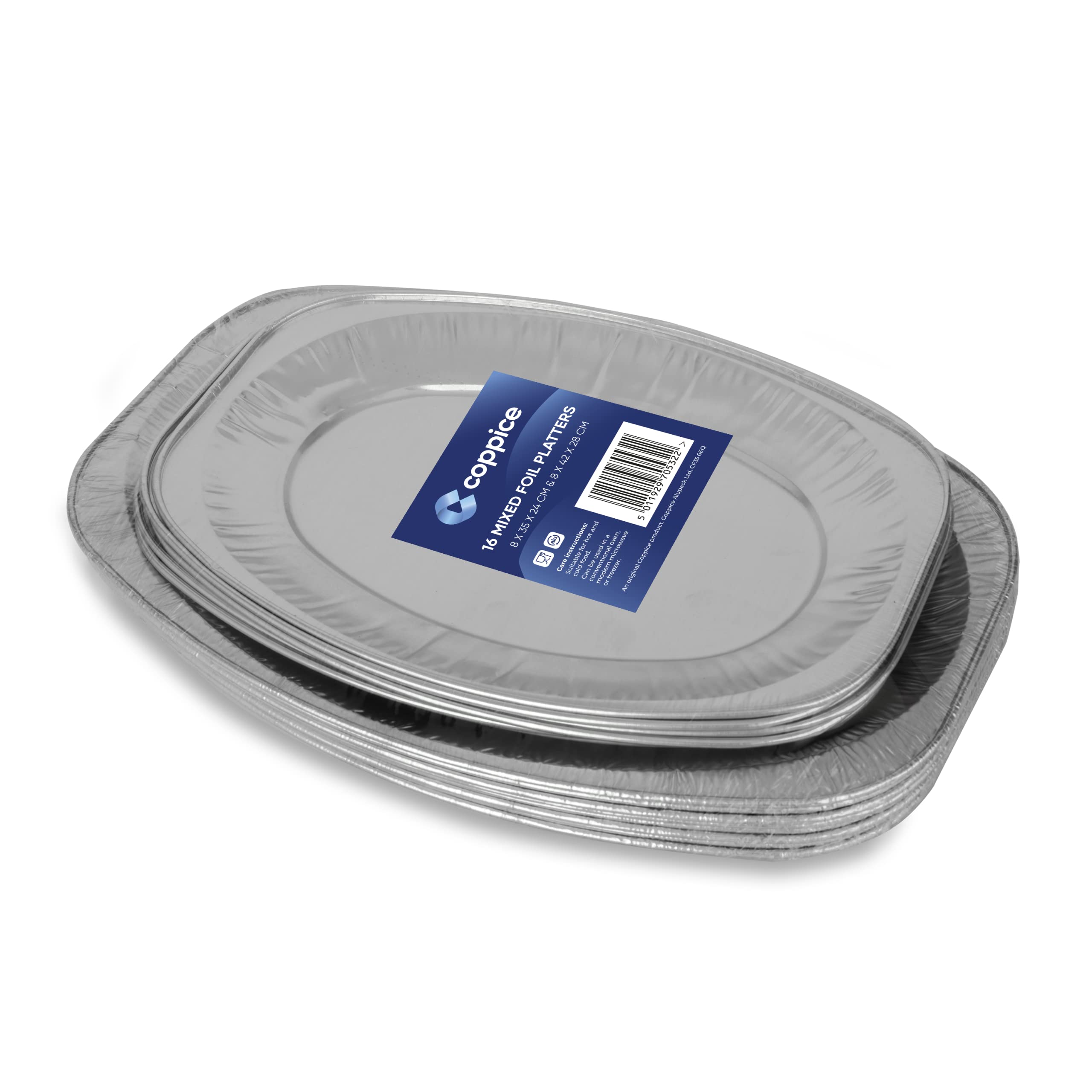 Sponsored Ad – Coppice Aluminium Foil Mixed Platters for Parties, Buffets & Entertaining | 8 x Large & 8 x Small | Freezer, Microwave & Oven Safe