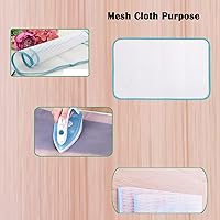 Vista 3 de Paquete de 5 paños de planchar para el hogar, malla protectora que ahorra quemaduras, paño de malla reutilizable para planchar, resistente al calor