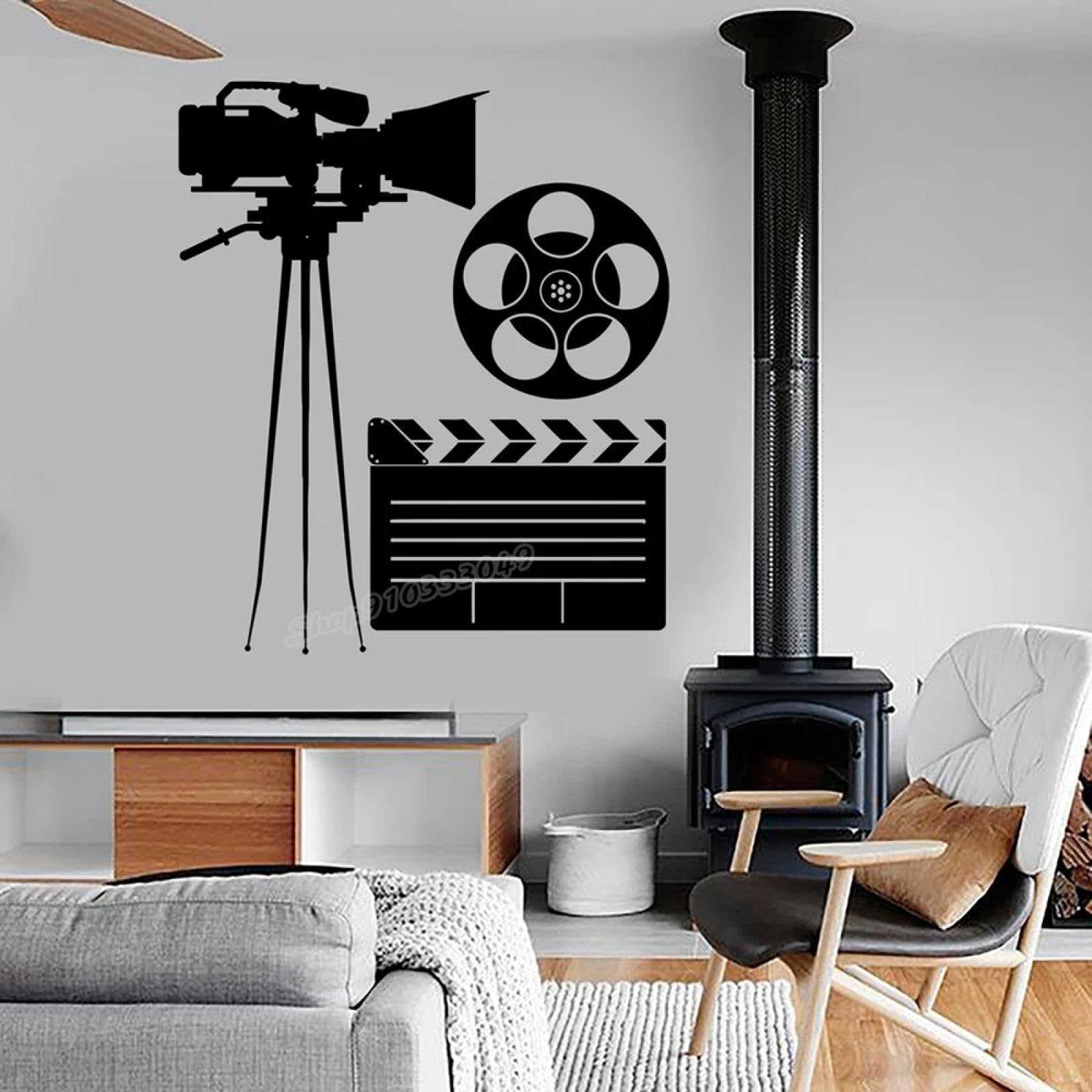 YOUOUSI Filmmaking, Film Camera, wall Decals, Actresses, Cool and Amazing Decorative Vinyl Cinema wall Art Decals
