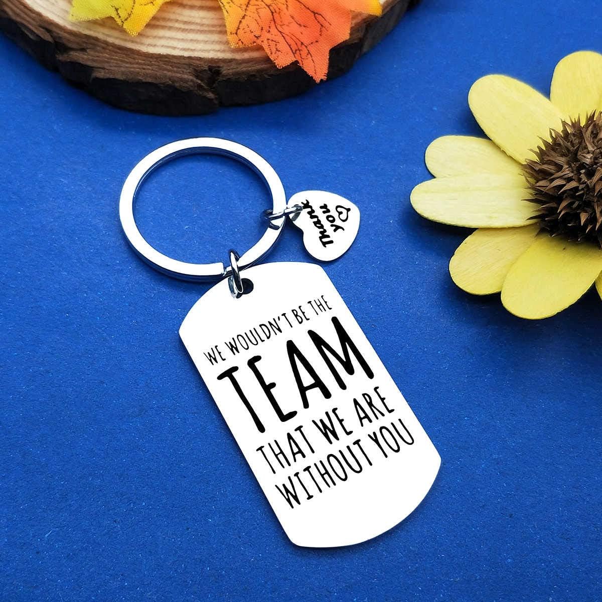 12Pcs Boss Leader Keychain Thank You Gifts for Coach Team