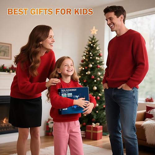 Vista 2 de AESGOGO 12 en 1 STEM Kits de Juguetes de Robot de Energía Solar para Niños de 8 a 13 años, Kit de Construcción de Robot Educativo Científico