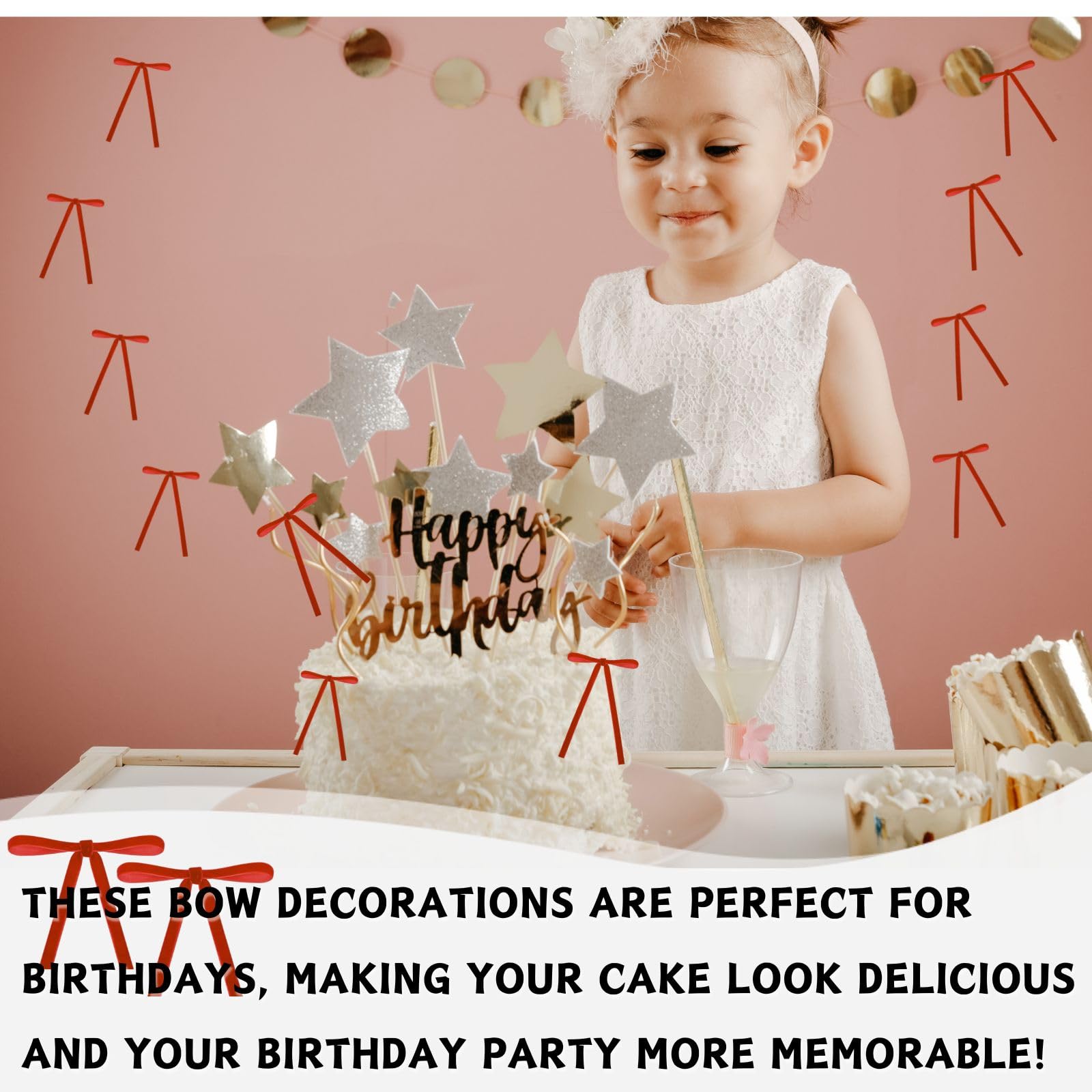 40 Stuks Taarttoppers Ballen Decoratie Voor Verjaardag Babyshower Jubileum Bruiloft
