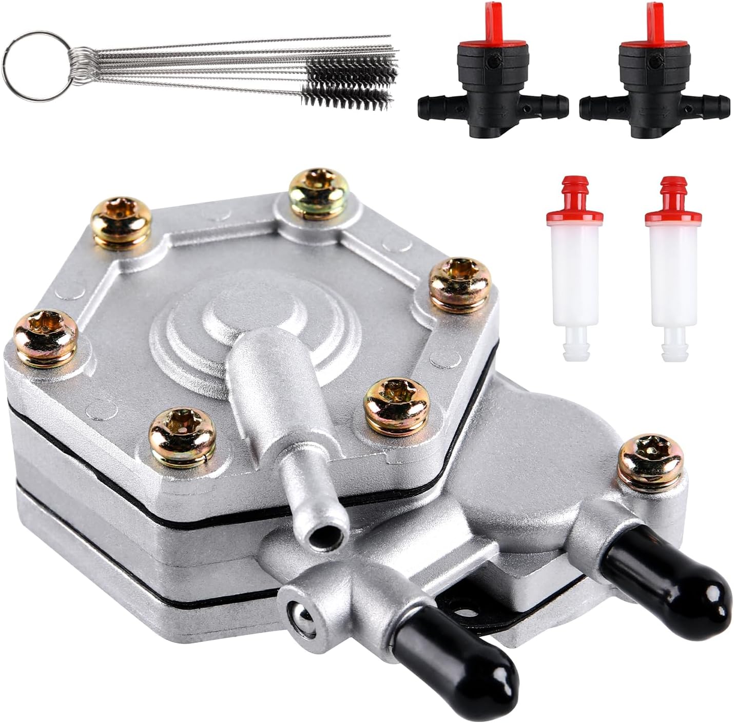 Road Passion Bomba de combustible eléctrica Bomba de gasolina autocebante 2520227 3085275 3084692 3088070 para Polaris Outlaw 450500525, Trailblazer 330, Trail Boss 330, Scrambler 500, Predator 500