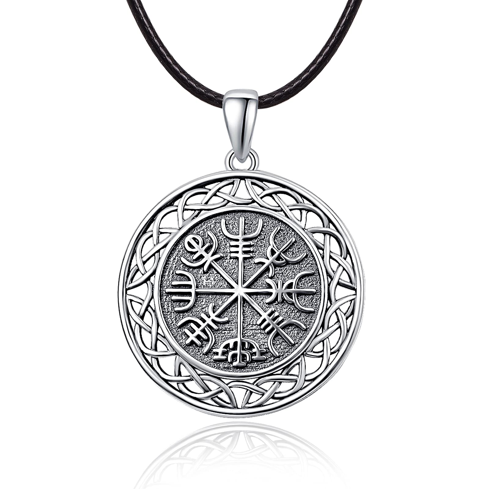 KINGWHYTE Collier Viking En Argent Sterling 925 Avec