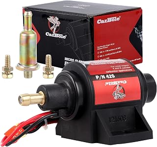 CarBole Universal 12V Electric Fuel Pump - 28 GPH, 2-3.5 PSI, 5/16" Inline for Cars, Trucks, Boats, Generators