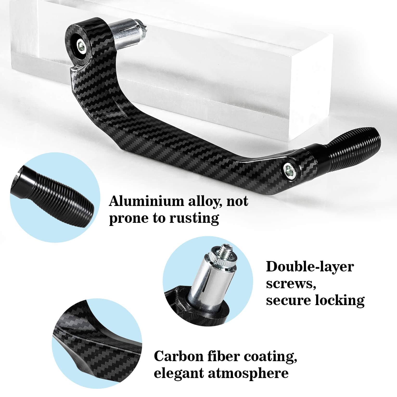 Blocco Leva Del Freno Moto Blocco Leva Freno Manubrio Moto Universale In Lega Di Alluminio Cnc Per Veicoli Di Sicurezza Nero 90092335 Blocca Leva Freno Auto - 10