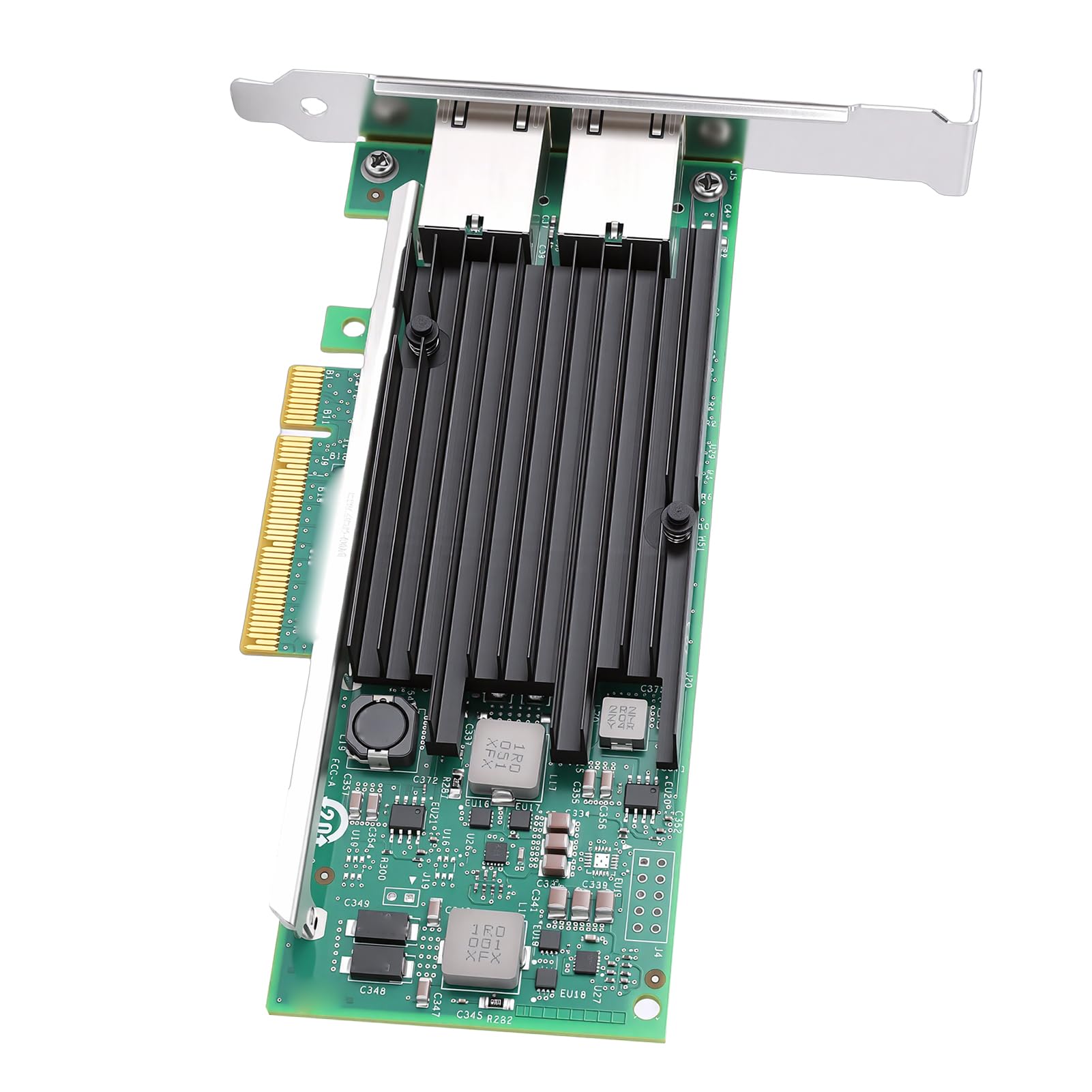 Dwuportowa Karta Sieciowa 10 Gb RJ45 z Kontrolerem X540-T2 do Szybkiej Pracy Sieciowej w Serwerach, Stabilna wydajność, Adapter PCIe Ethernet LAN
