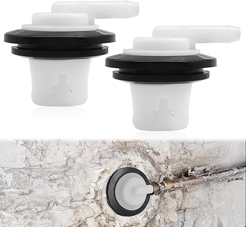 Kit de 2 válvulas de ventilación y ojales para tanque de combustible, válvula enrollable de ventilación de tanque de gasolina compatible con Jeep