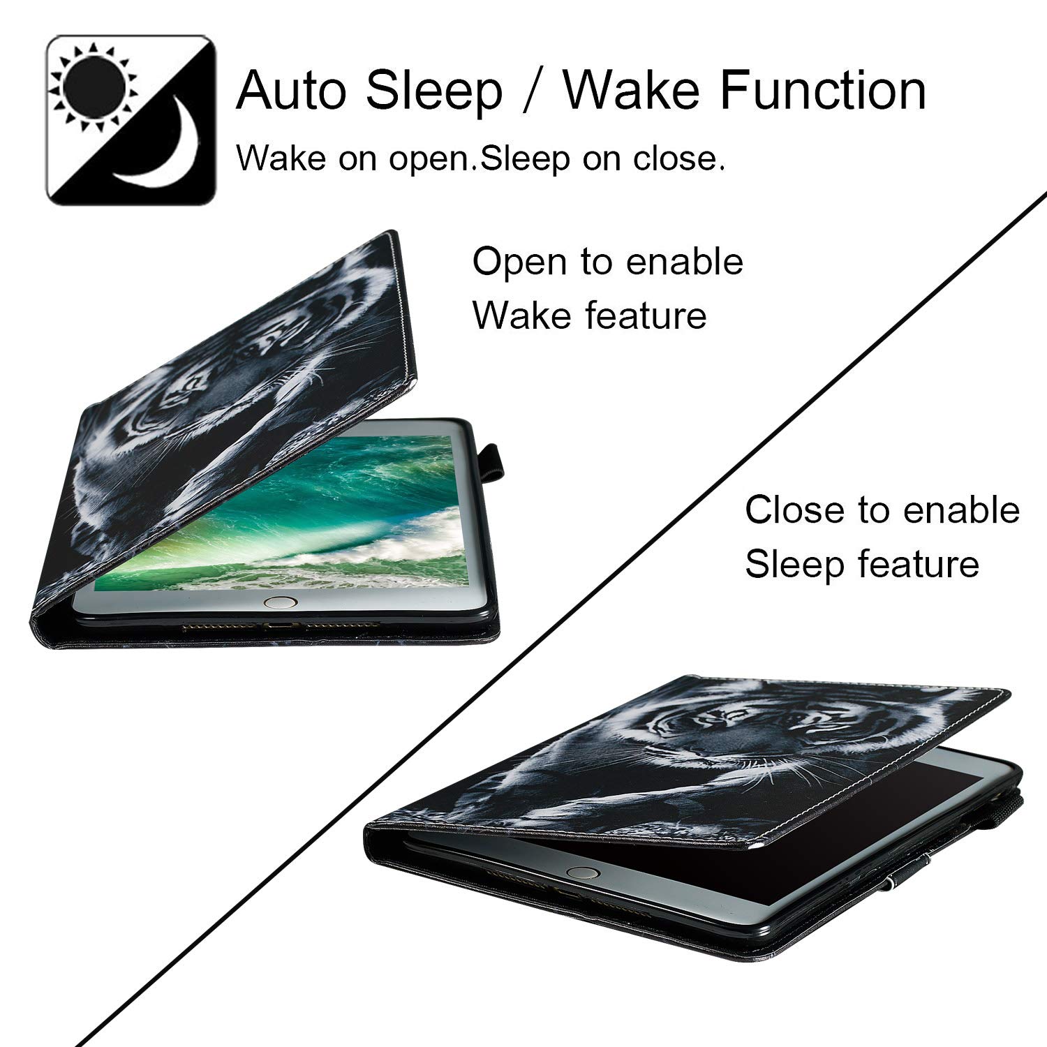 Custodia In Pelle Per IPad 7° Gen 10.2 (2019) | Cover TPU Con Sleep/Wake | Magnetica E Ultrasottile | Compatibile Anche Con IPad Air 10.5 (2019) E Pro 10.5 (2017) - 2