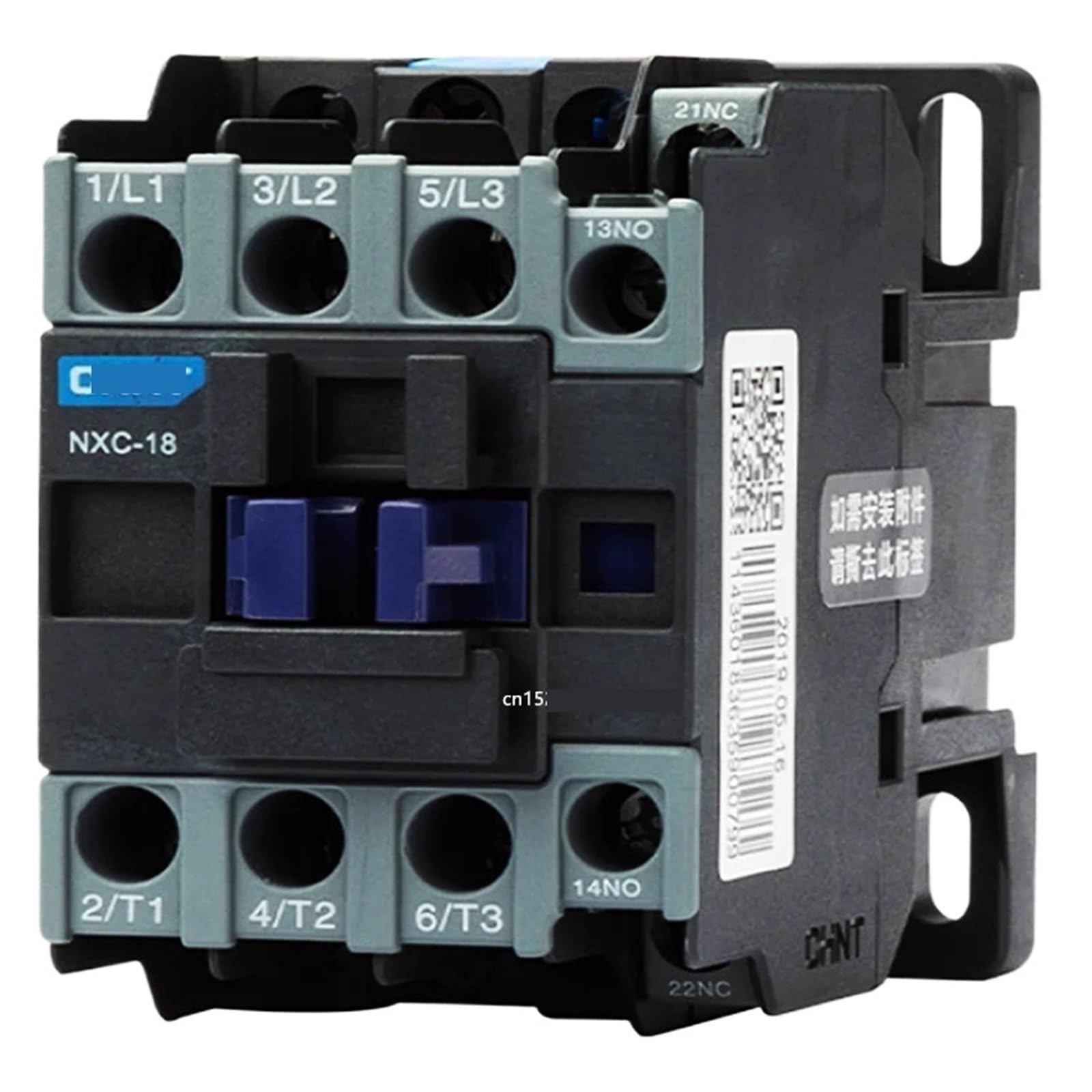 Contacteur d'alimentation électrique 18A CJX2-1801 NC pour circuit de commande
