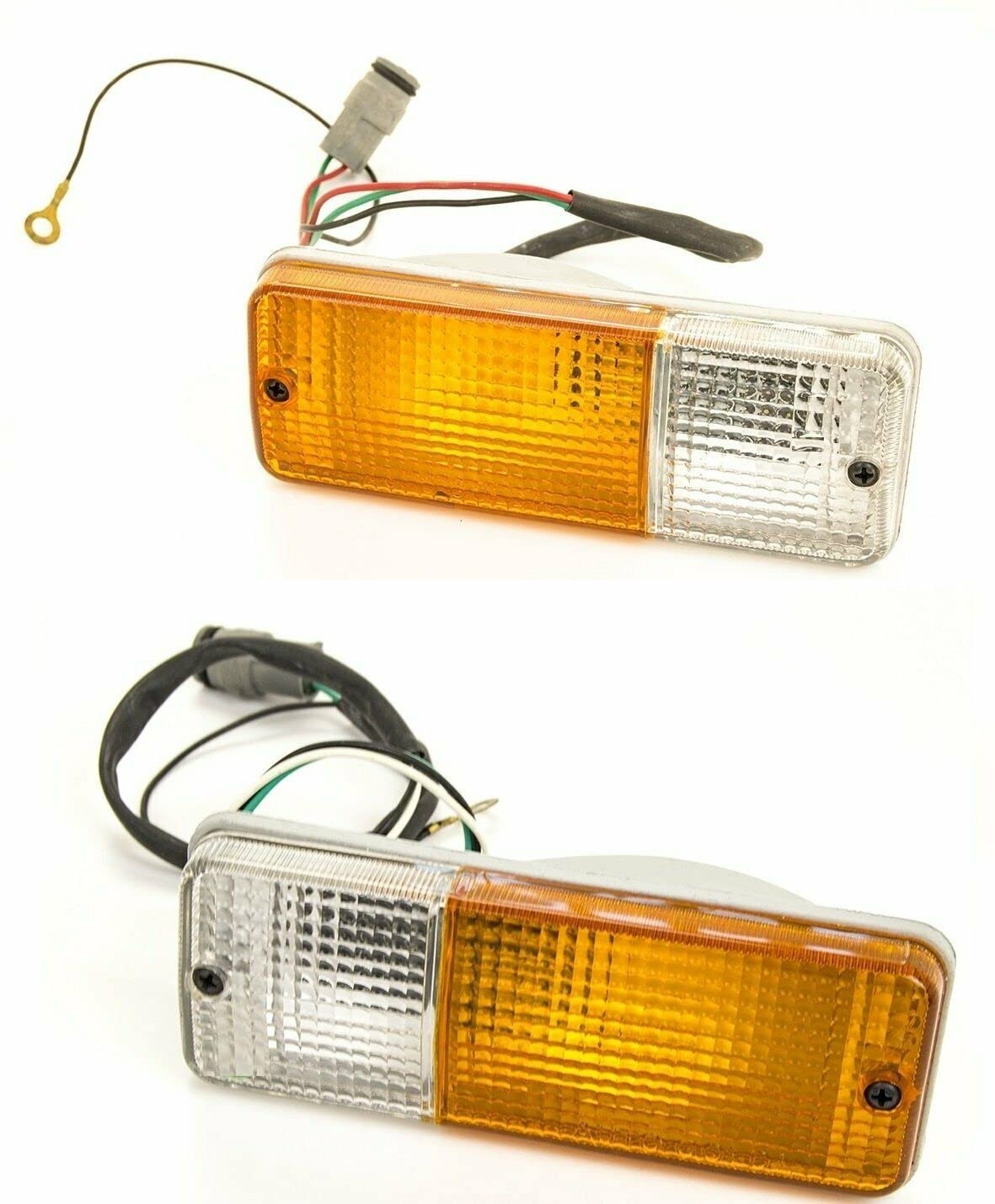 GENERICO SX+DX Coppia FANALE Anteriore per Suzuki SJ410 SJ413 Samurai Santana Attacco Tondo FANALINO Bianco
