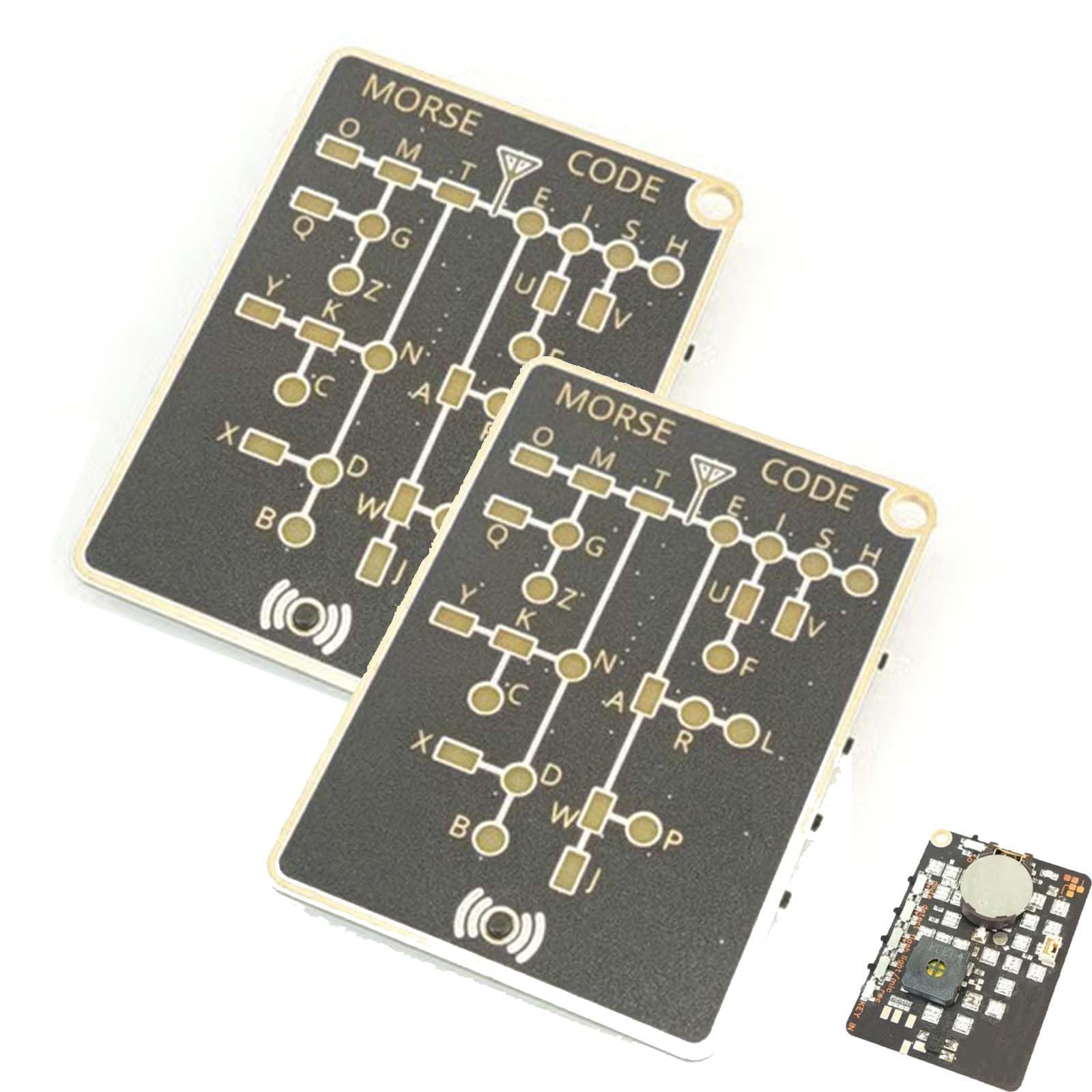 Morse Code Trainer Card Pro – Professional PCB Design with Interactive LEDs & Signal Buttons, Ideal for Morse Code Learning, Telegraph Practice, & Encryption Training for Adults (1Pc) — view 8