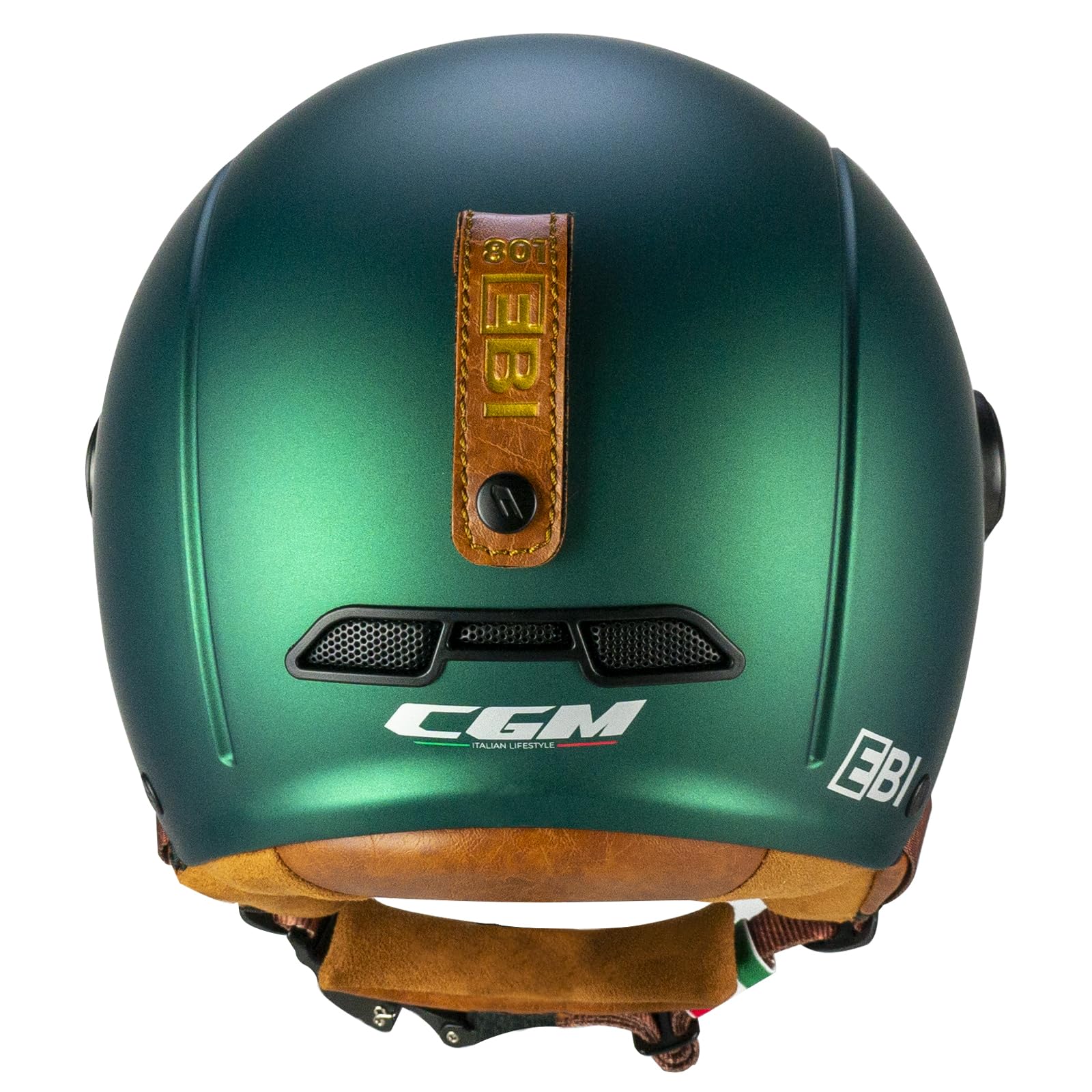 CGM EBI Casque de Ski Unisexe pour Adulte, Vert satiné, XS (53-54 cm)