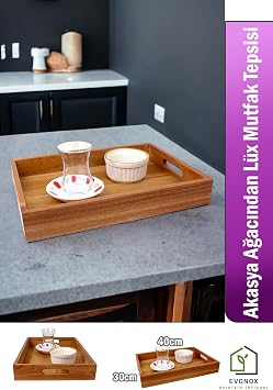 Luxury Kitchen Tray 35*25cm from Deconox Acacia Tree, Acacia Luxury Presentation Tray, Acacia Tray