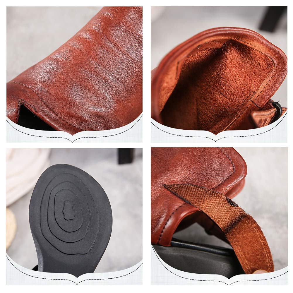 Sandalias de corrección ósea del Dedo Gordo del pie para Mujer Zapatos ortopédicos de Piel de Vaca con Punta Abierta Zapatillas correctoras de juanetes Hallux Valgus con Soporte de Arco para