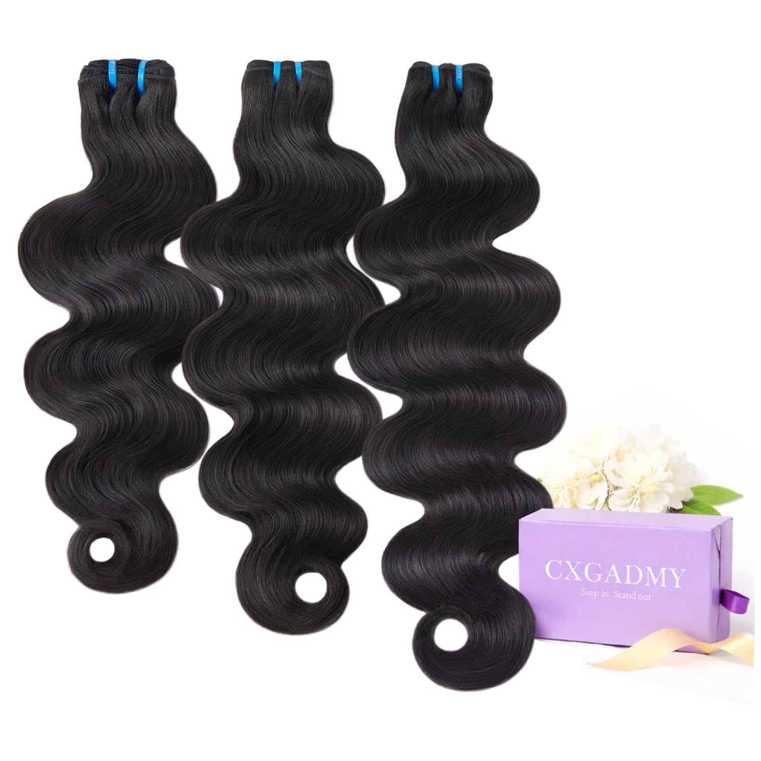 Body Wave Human Hair Bundles, 3 Bundles 18 20 22 Inch Vietnamese Remy Virgin Hair, Double Drawn Ulta Thin, Cuticle Aligned Sew-In Weft, Long-Lasting,Dyeable Reusable Extensions